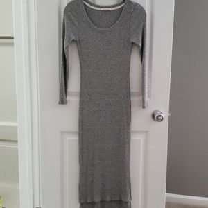 Anthropologie ankle length ribbed dress